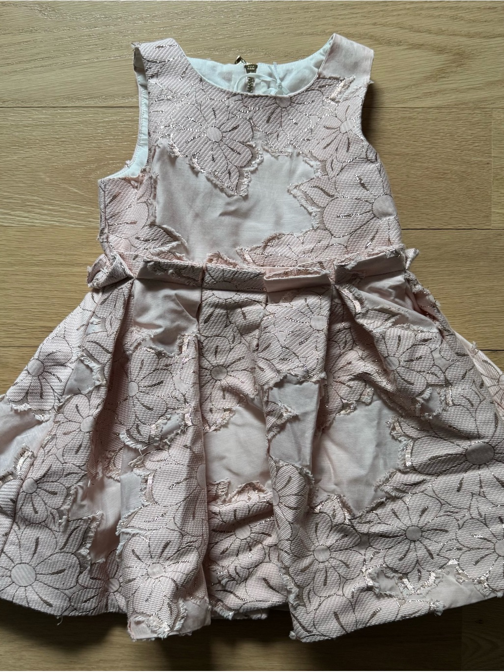 Tartine Et Chocolat Pale Pink Floral Lace Party Dress